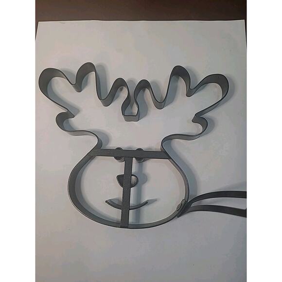 Williams Sonoma Non-Stick Metal Pancake Molds Moose Snowman Elf Rare speedy ship - Picture 2 of 4